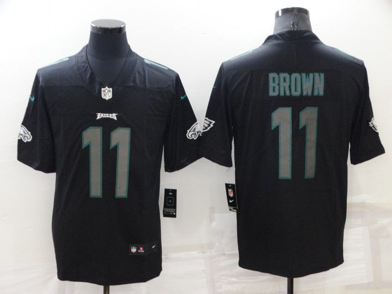 Men Philadelphia Eagles #11 Brown Black 2022 Nike Fashion Impact Black Color Rush Limited NFL Jersey->philadelphia eagles->NFL Jersey